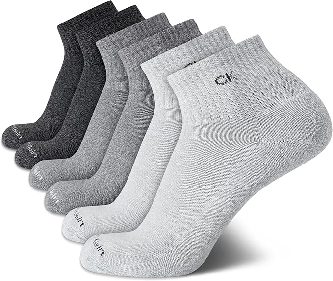 Mens 6 Pack Quarter Sock