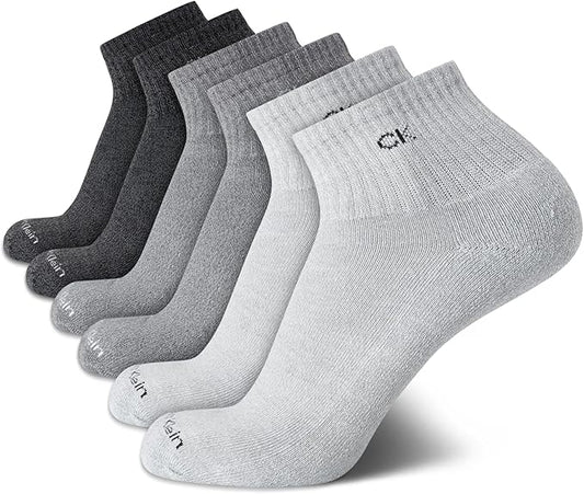 Mens 6 Pack Quarter Sock
