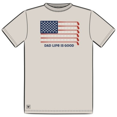 Dad Life Is Good Golf Flag