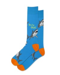 Mens Your Great Shark Crew Sock