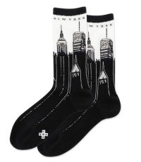 Womens NYC Skyline Crew Sock