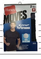 Mens Premium Moves Crew Neck Tee With Mesh Back 2 Pack