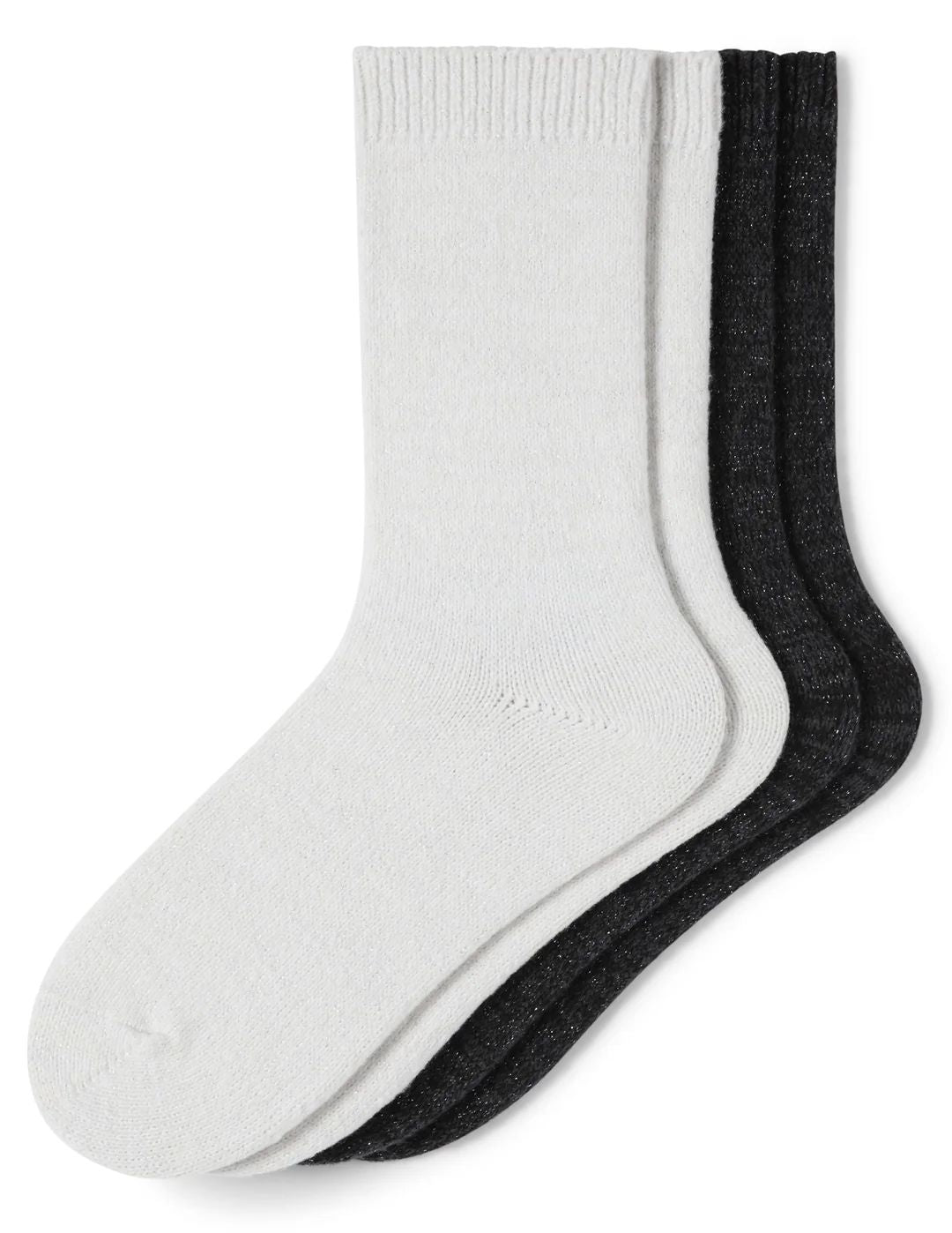 Sparkled Marl Crew Socks 2 Pair Pack