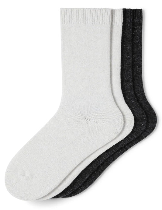 Sparkled Marl Crew Socks 2 Pair Pack