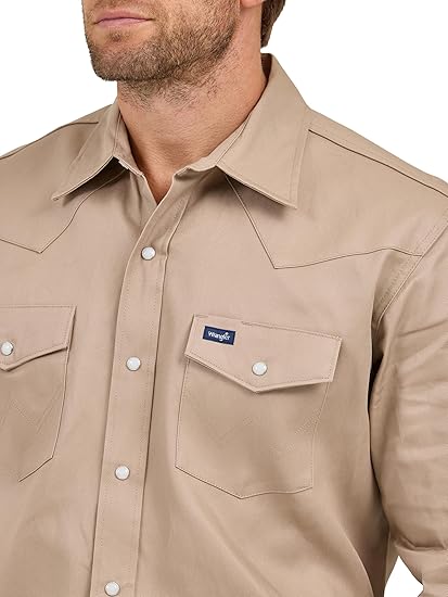 Wrangler Long Sleeve Western Workshirt Classic Fit