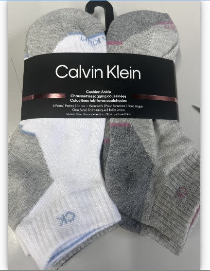 6 Pack Terry Cushion Quarter Socks