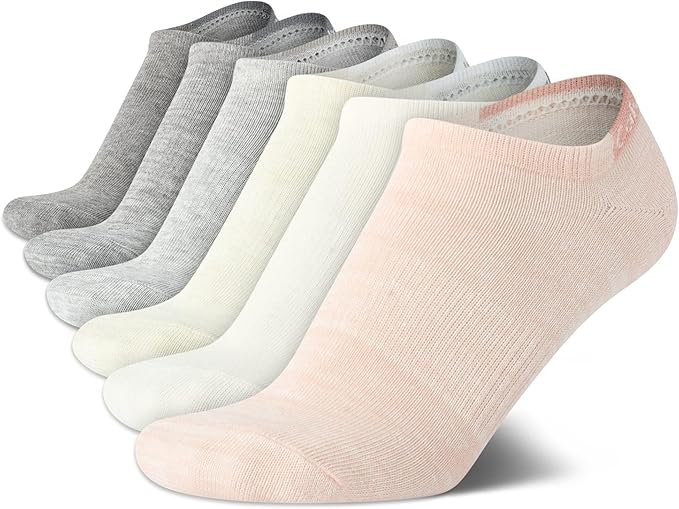 6 Pack Cushion No Show Socks