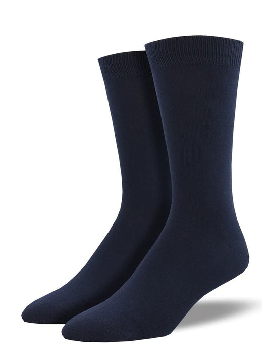 Solid Crew Bamboo Socks Men