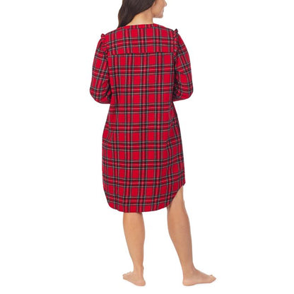 Flannel Long Sleeve Nightshirt