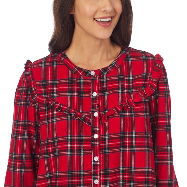 Flannel Long Sleeve Nightshirt