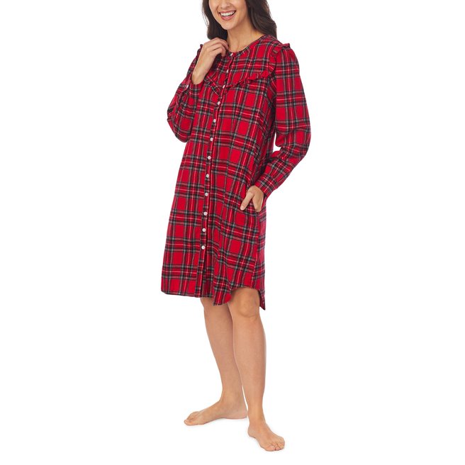 Flannel Long Sleeve Nightshirt