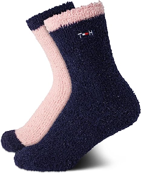 Women's Sparkle Fluffy Crew Socks - 2-Pack