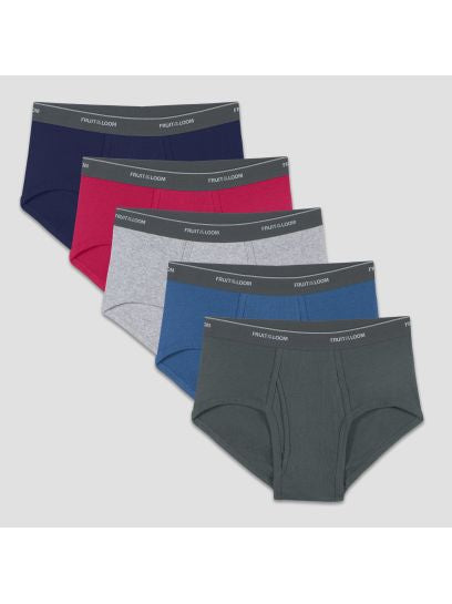 Big Men's Assorted Fashion Briefs 5-Pack Extended Sizes