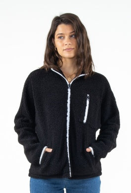 Gazer Zip Thru Fleece Top