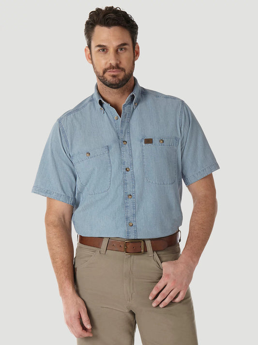 Riggs Workwear Cotton Chambray Short Sleeve Shirt