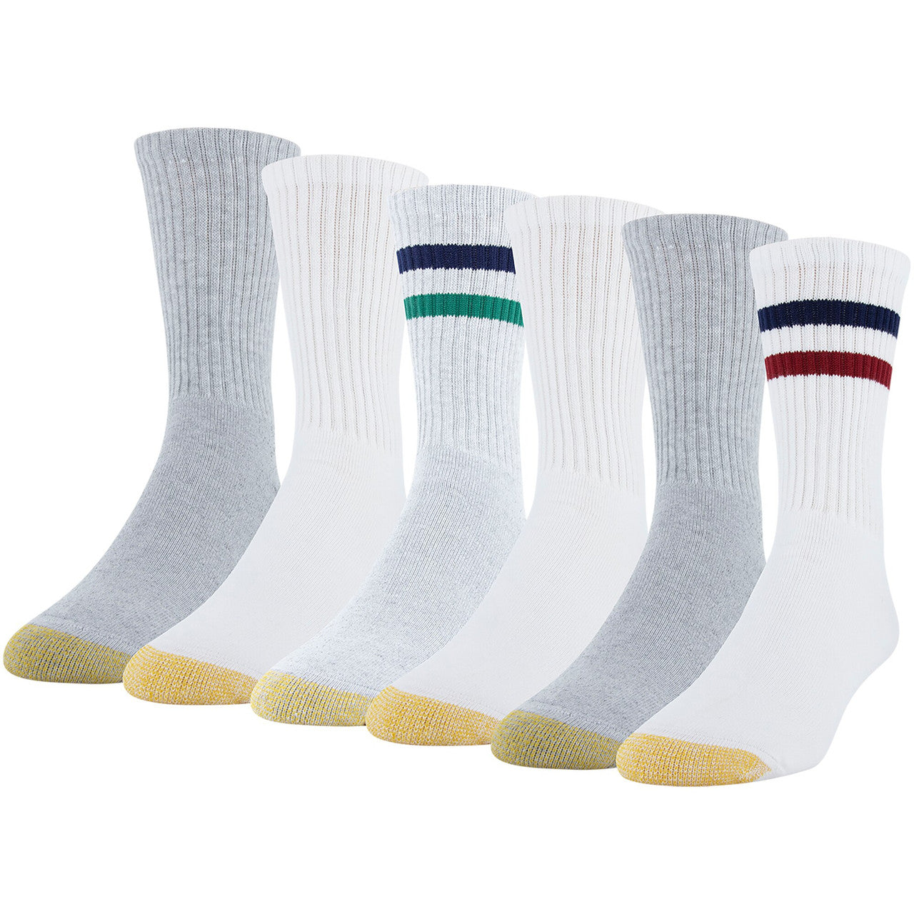 Men's Sport 656 Cotton Short Crew 6-Pack Socks