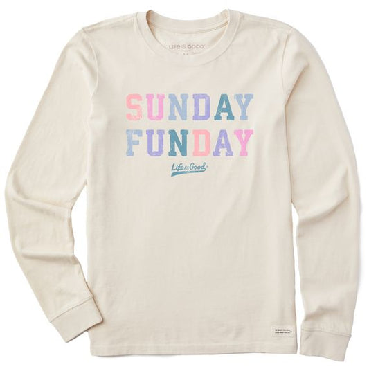 Women Crusher Sunday Funday Long Sleeve Tee Shirt