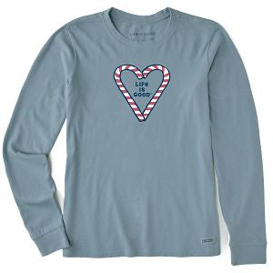 Crusher Lite Candy Cane Long Sleeve Tee Shirt