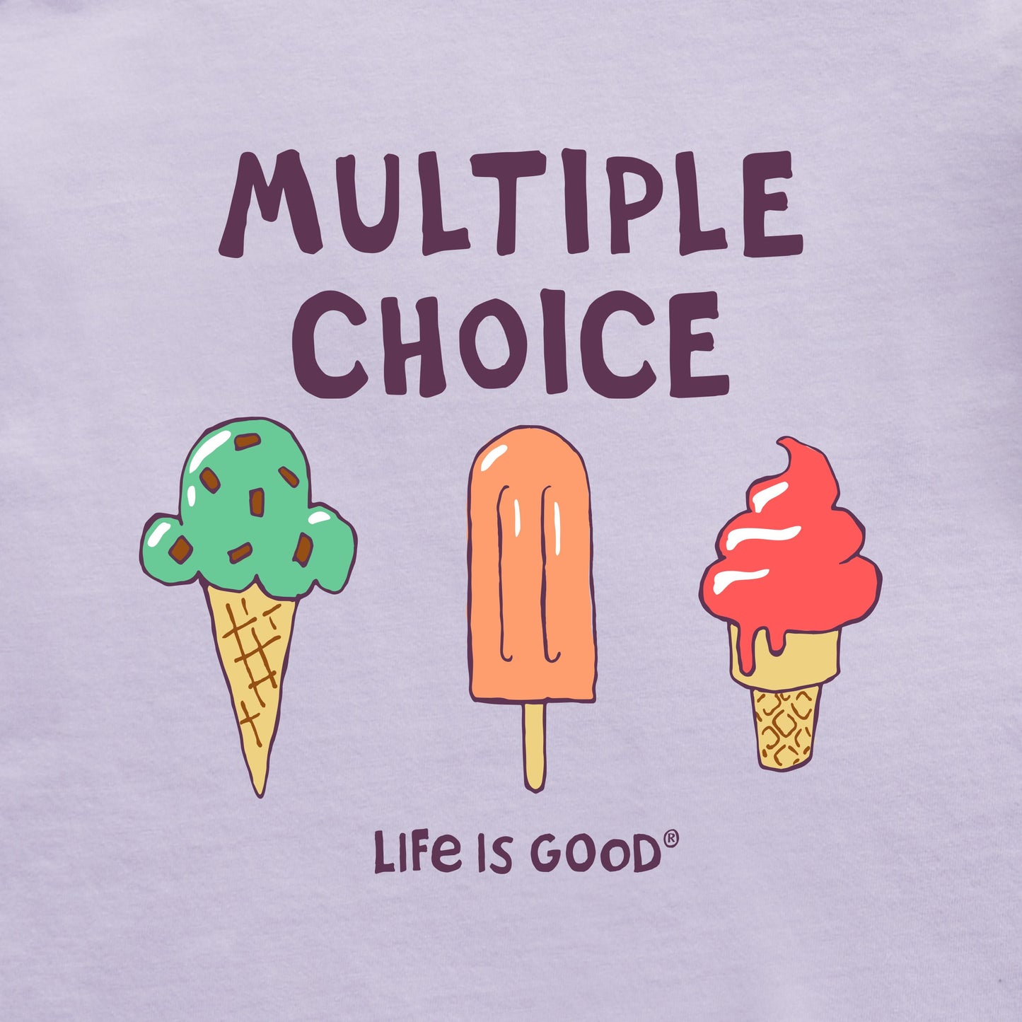 Kids Crusher Mutiple Choice Ice Cream Tee Shirt