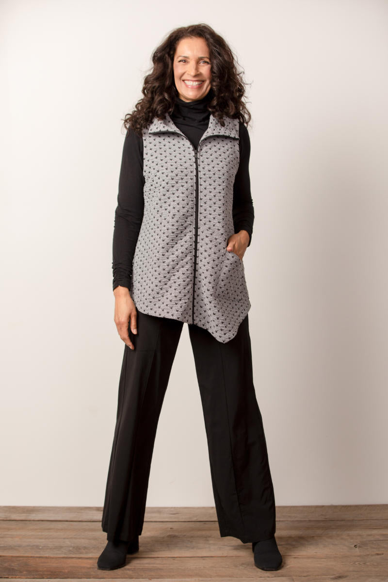 Basket Weave Angled Pocket Vest