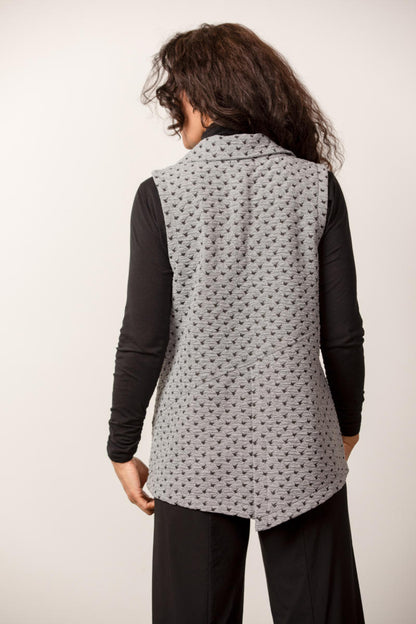 Basket Weave Angled Pocket Vest