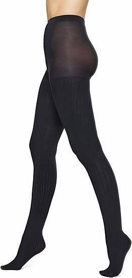 Cable Tights With Control Top