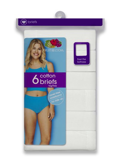 Brief Panty White 6 Pack