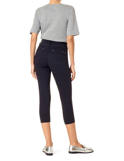 Hi Rise Soft Denim Capri Legging