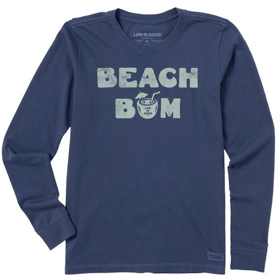 Women Long Sleeve Crusher Lite Beach Bum Tee Shirt