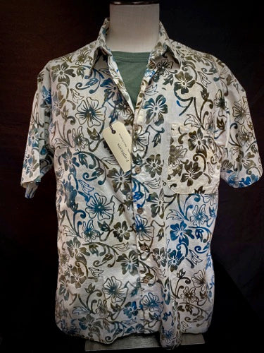 All Cotton Batik Short Sleeve Shirt