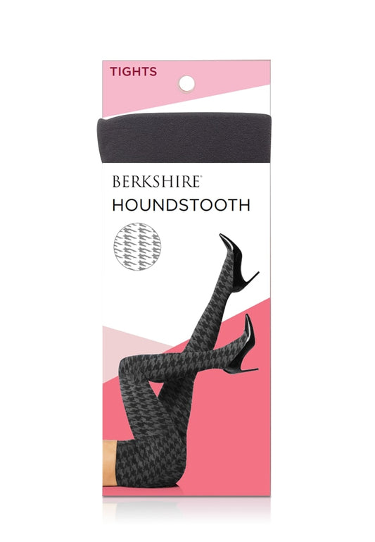 Houndstoooth Non-Control Top Tight with Reinforced Toe