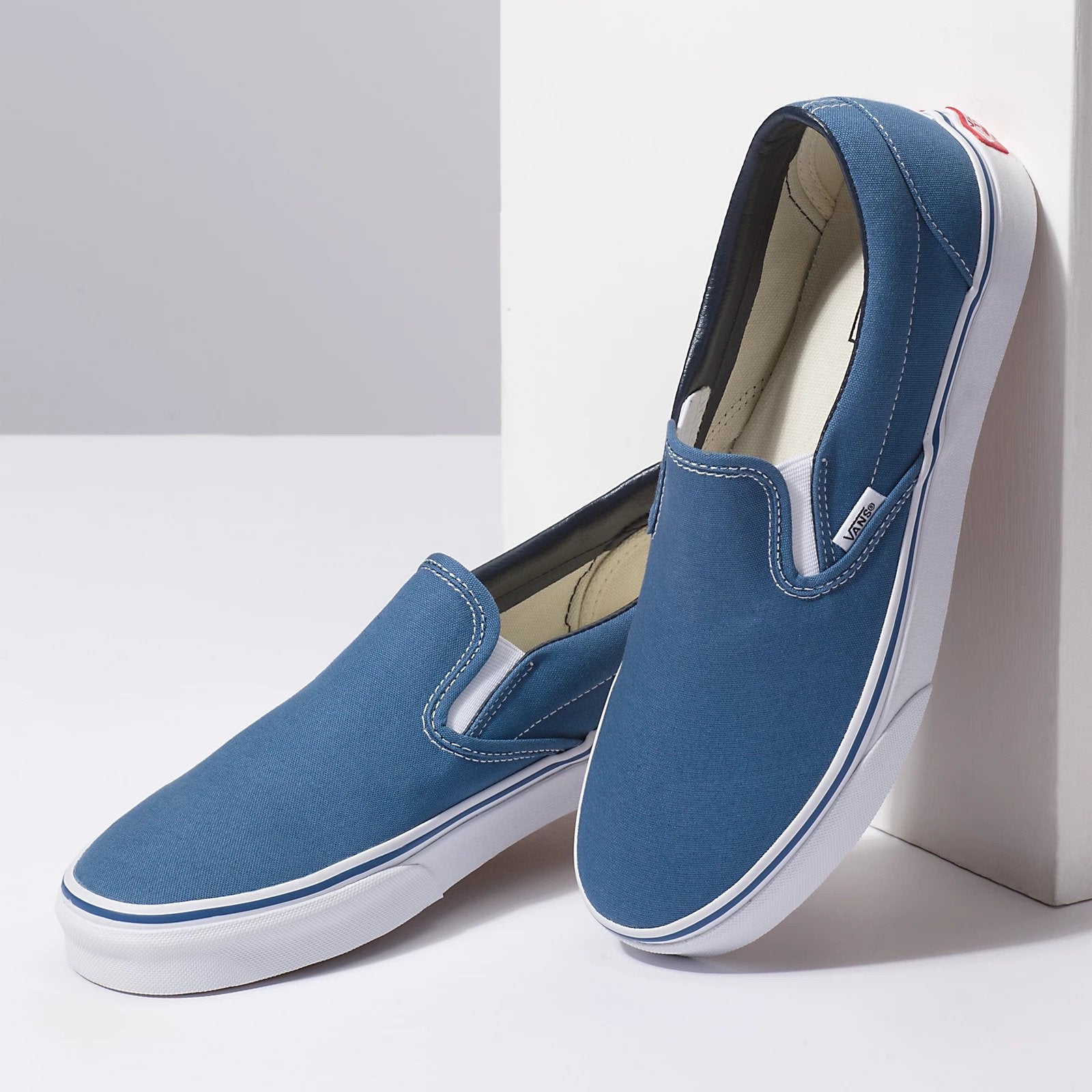 vans classic slip on dress blue Vans