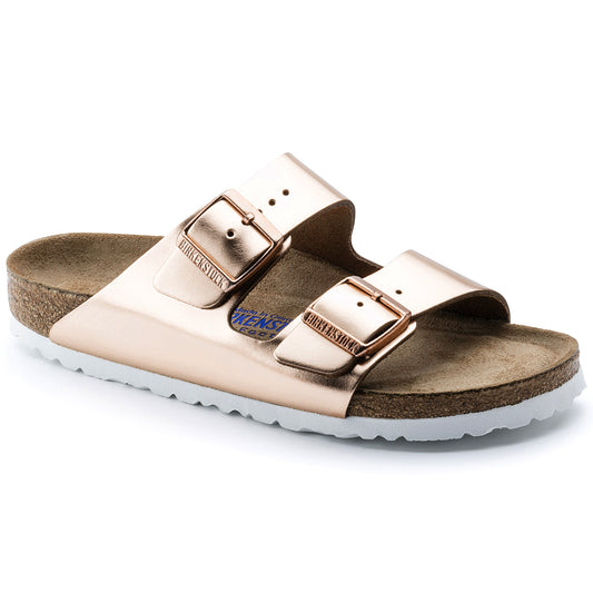 Women's Arizona Soft Footbed Leather Slides