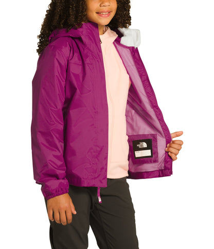 Girls' Resolve Reflective Rain Jacket