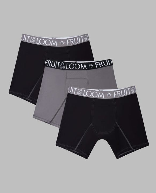 Breathable Performance Cool Cotton Boxer Brief 3 Pack