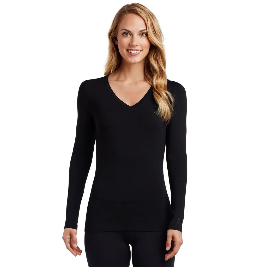 Softwear With Stretch Long Sleeve V Neck Shirt