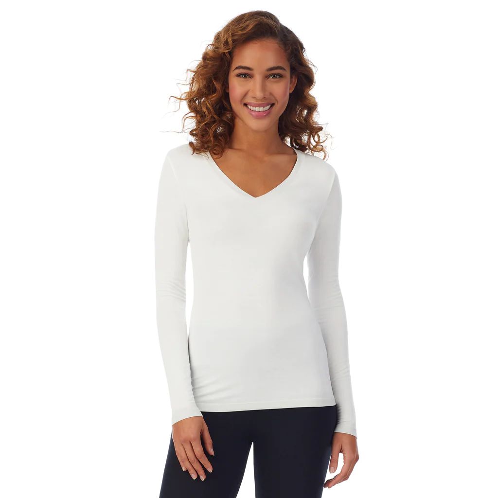 Softwear With Stretch Long Sleeve V Neck Shirt