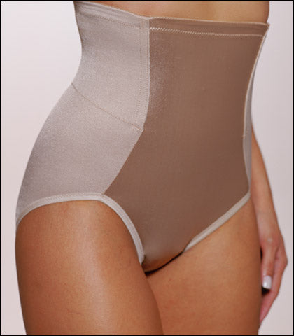 Fashion Firm Smooth Control Satin Panel Hi Waist Brief