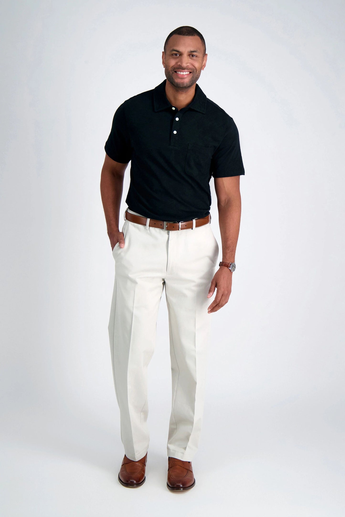 Mens Casual Pant Flat Front