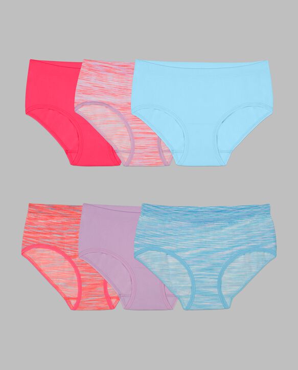 Girls Seamless Brief 6 Pack