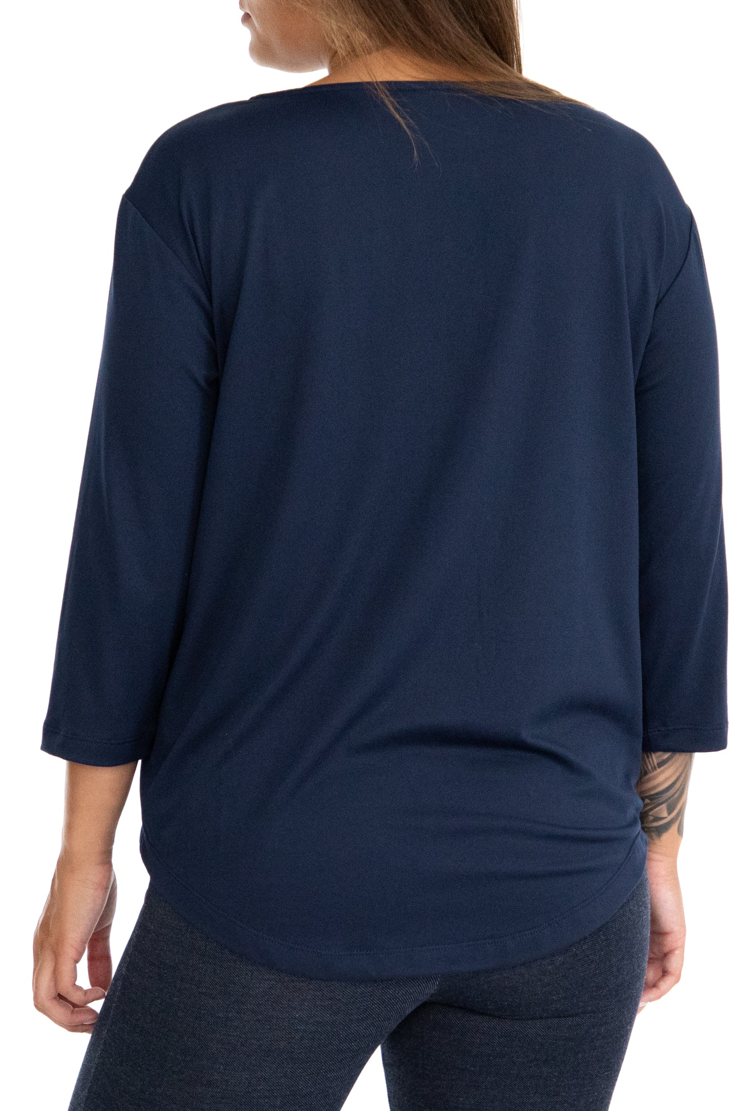 Peached Jersey Notch Tee Shirt