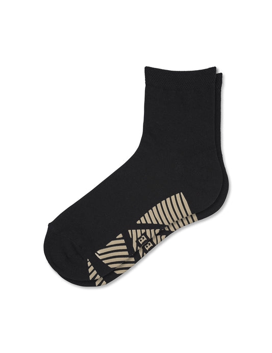 Bamboo Home Shorty Sock With Grippers