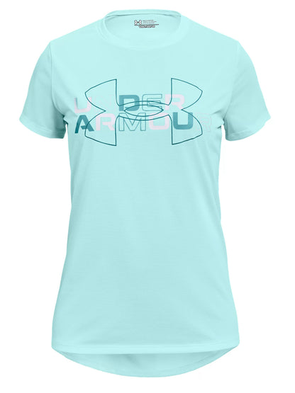 girls' ua tech graphic short sleeve