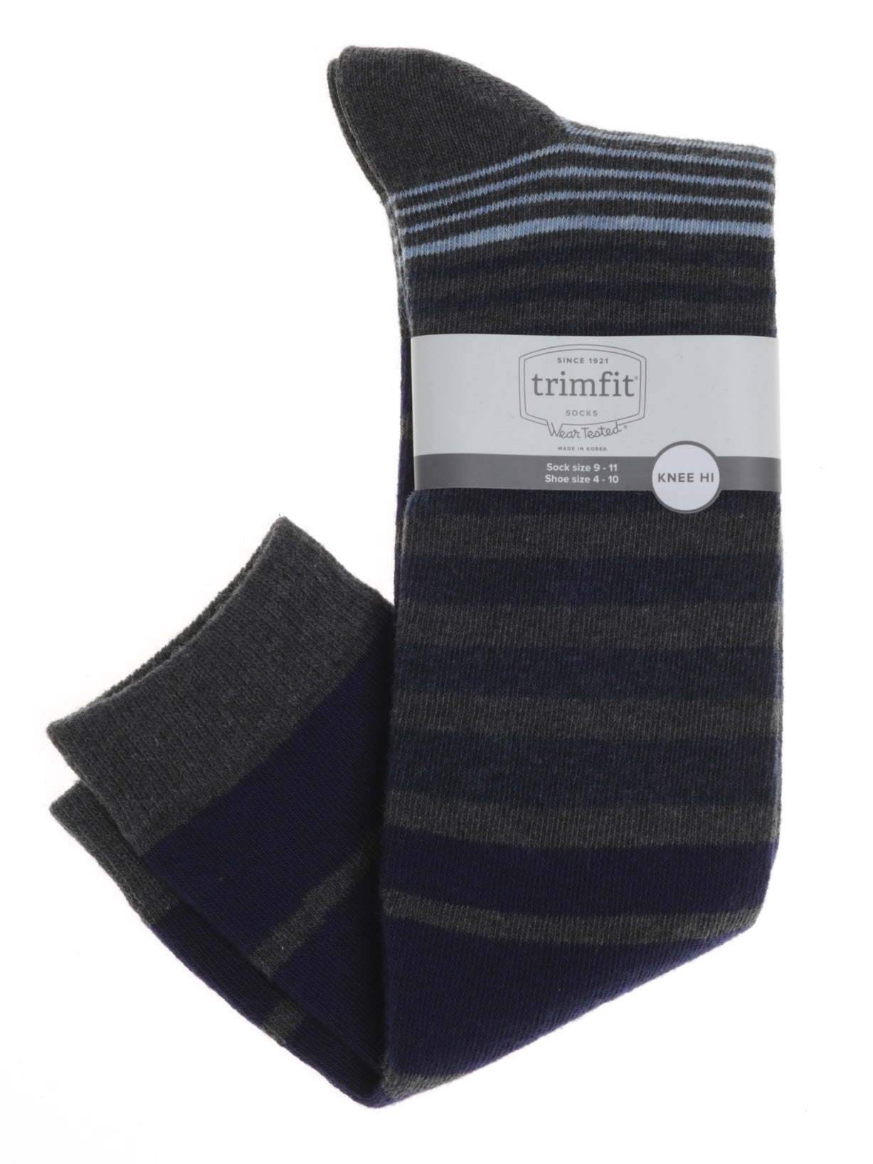 Girls Gradient Stripe Knee Hi Socks