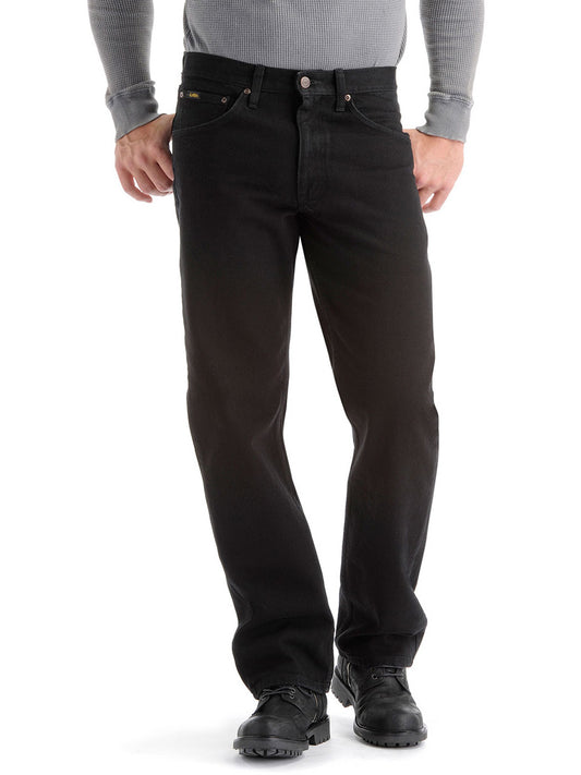 Men's Regular Fit Straight Leg Jeans - Double Black