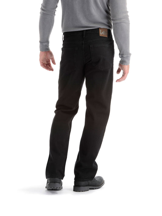 Men's Regular Fit Straight Leg Jeans - Double Black