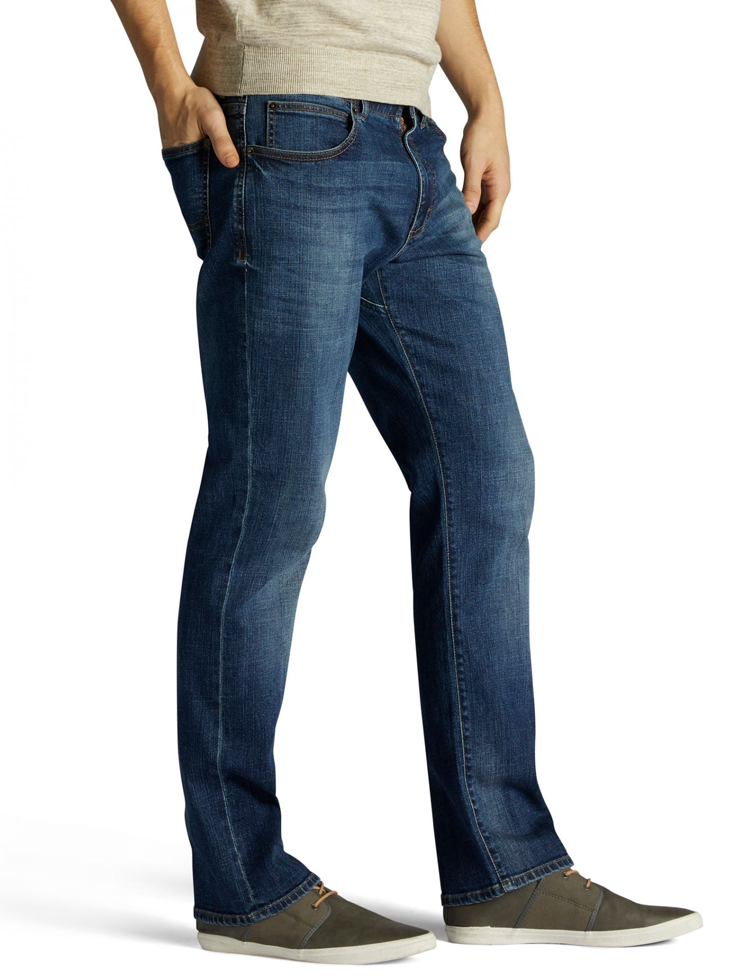 Men's Extreme Motion Straight Fit Tapered Leg Jeans - Maddox