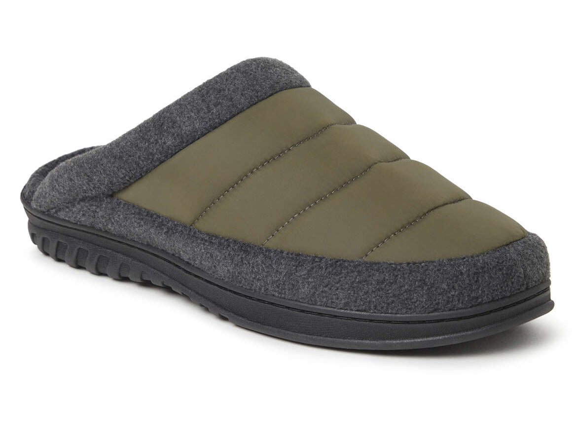 Quilted Nylon Scuff Slipper