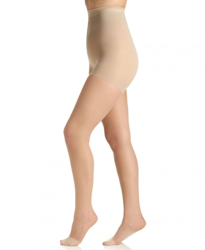 In Control Tummy & Thigh Sheer Shaping Pantyhose with Reinforced Toe