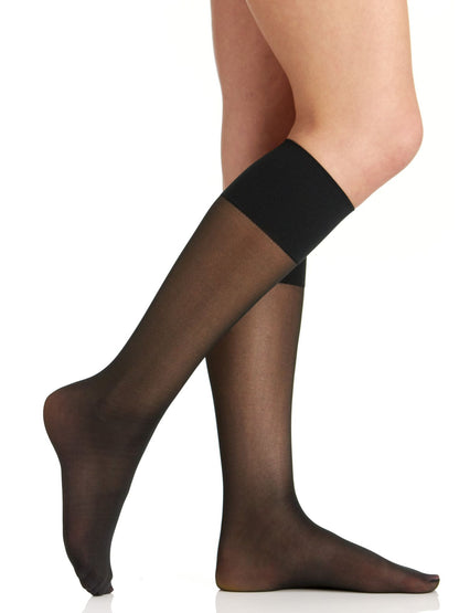 Comfy Cuff Sheer Graduated Compression Trouser Sock with Sandalfoot Toe